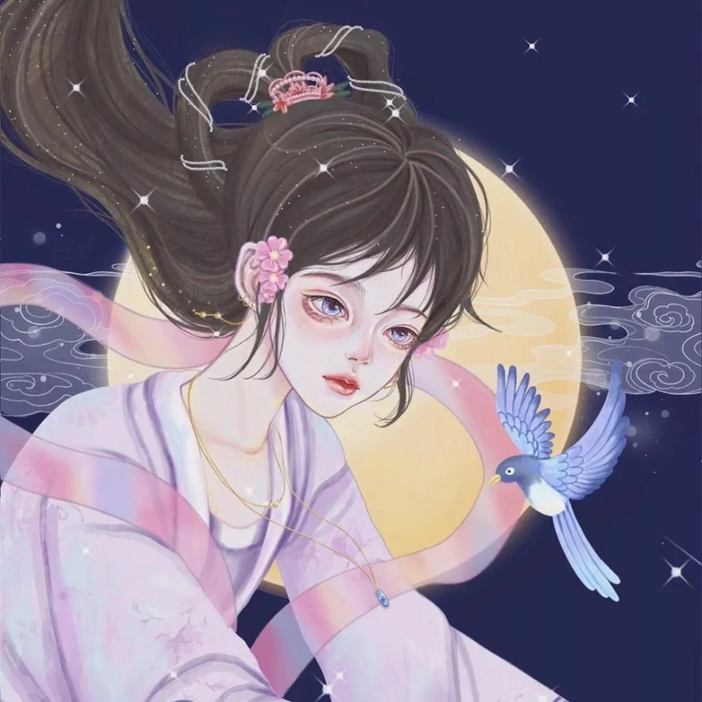 "中秋节可用的仙女儿头像"