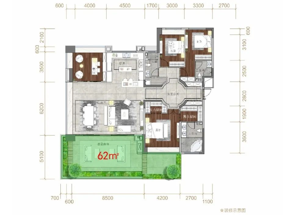 好住丨贵阳花语墅210㎡阔景生态住宅城市高光封面户型