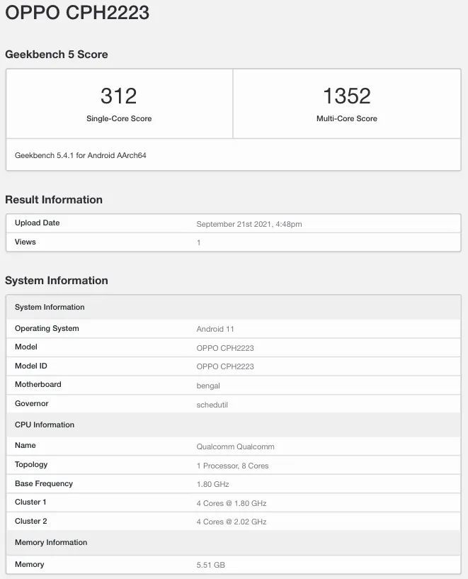 02ghz,然而,geekbench 代码库文本显示了 adreno 610 gpu,对应 snapd