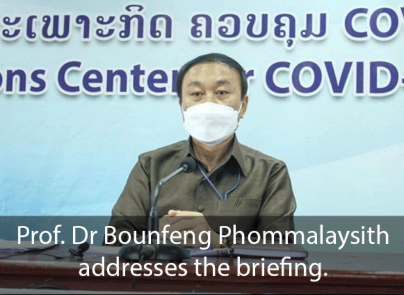 老挝卫生部长 bounfeng phommalaysith警告称,该国某些地区的新冠肺炎