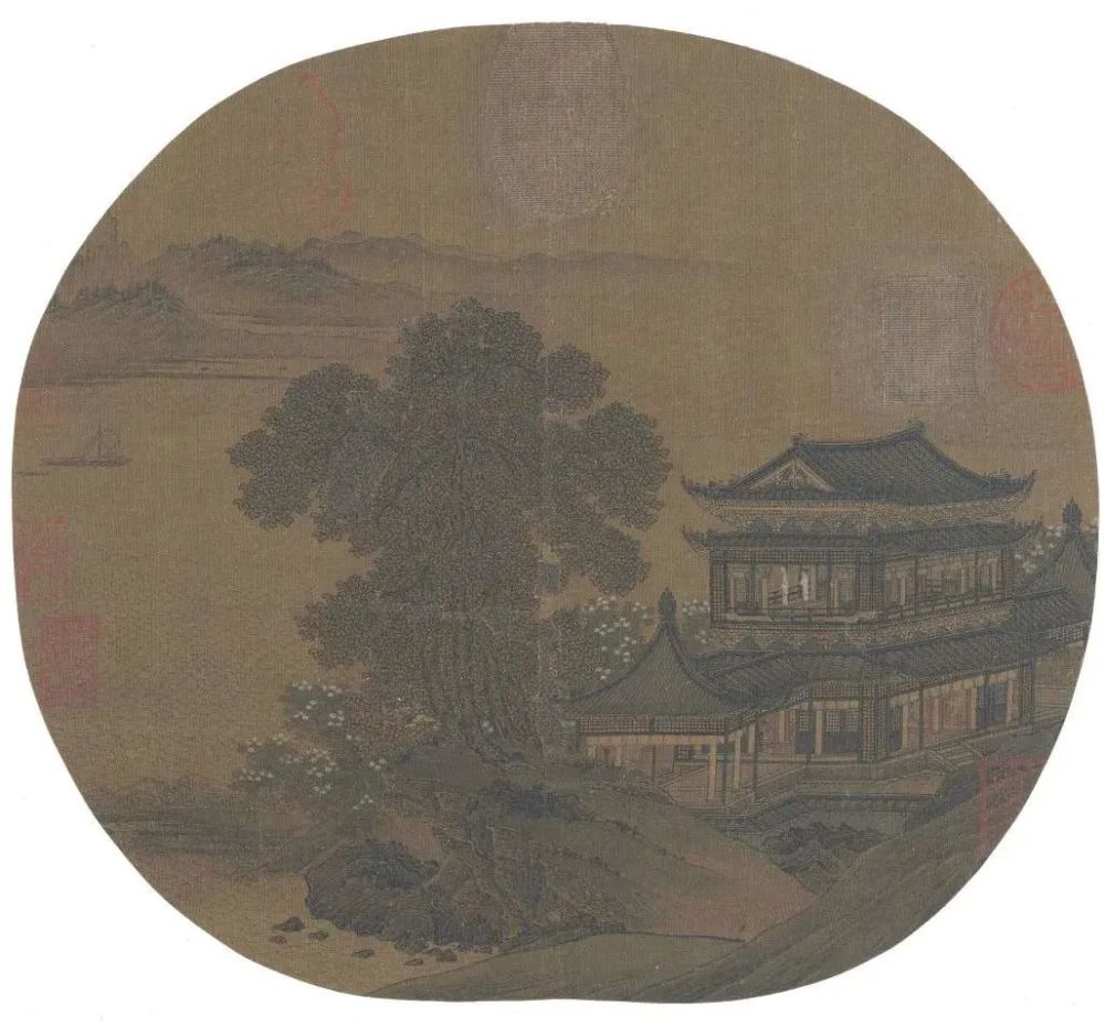 宋代山水小品画中的亭台楼阁