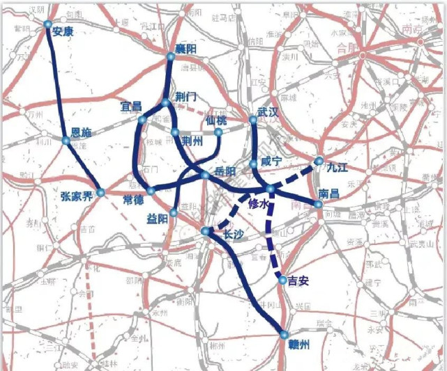 呼南高铁国家出资,荆荆常高铁荆常段湖北和湖南自筹