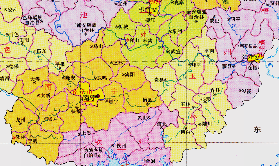 广西的区划调整14个地级市之一贵港市为何有5个区县