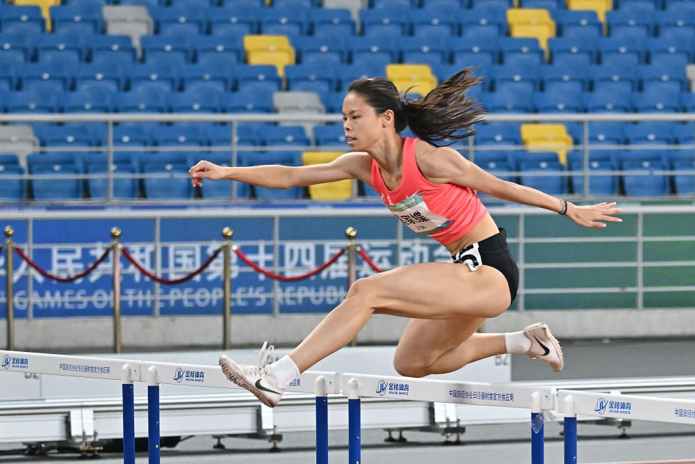 全运会6田径女子400米跨栏决赛赛况