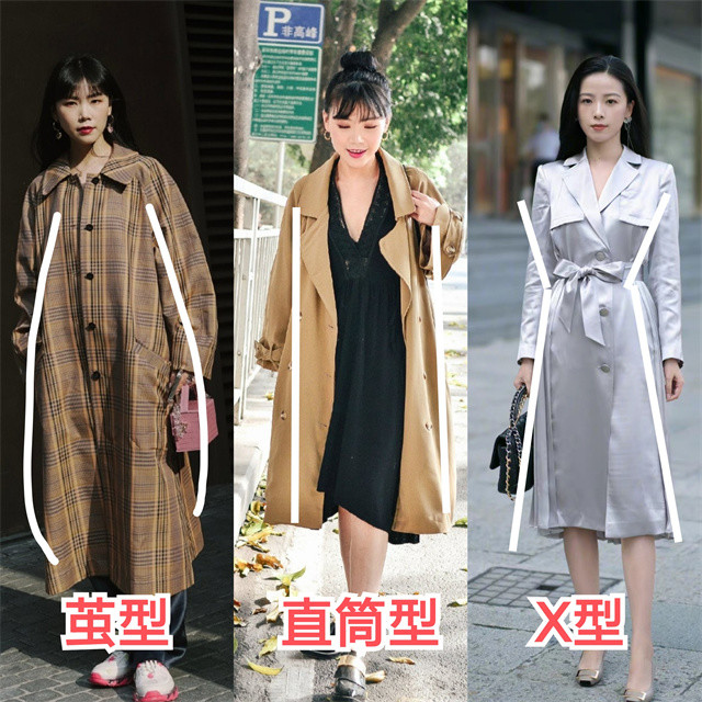 今年风衣的挑选法则是:身高决定衣长,身材左右版型,颜色随肤!