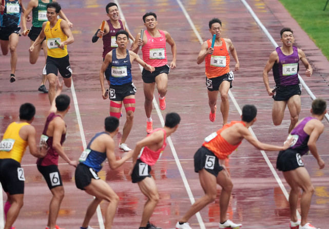 (全运会)田径——男子4×400米接力预赛赛况