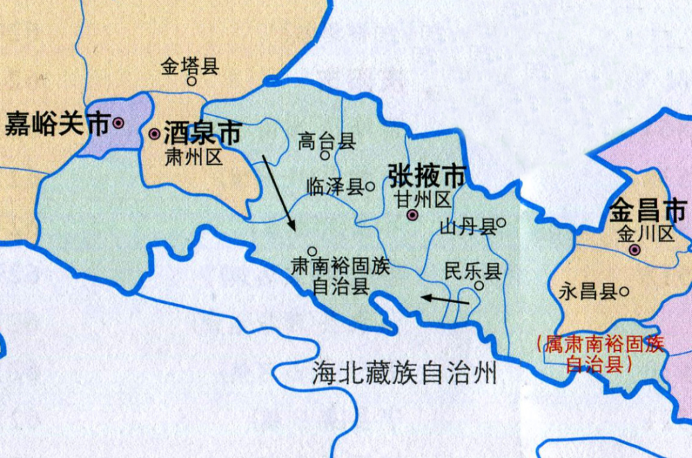 张掖各区县人口一览甘州区5191万临泽县1159万