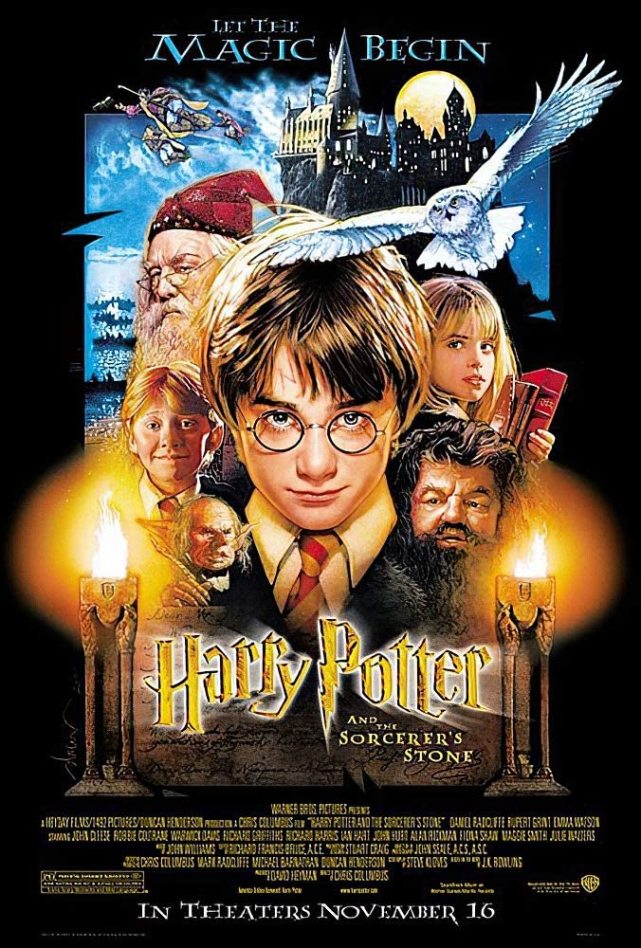 第一部《哈利波特与魔法石》电影海报