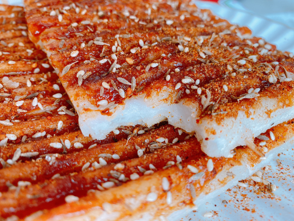 完美复制街边炸年糕,外酥里糯,附上万能的粉料和酱料的详细做法
