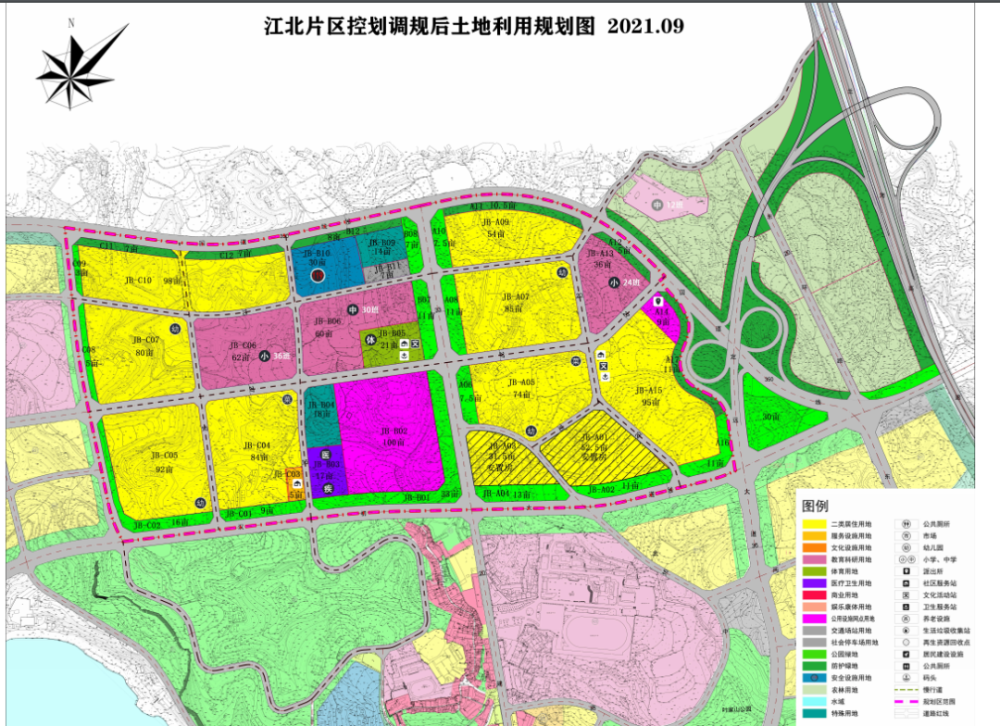 公示涉及武胜县龙女湖片区旧城片区江北片区