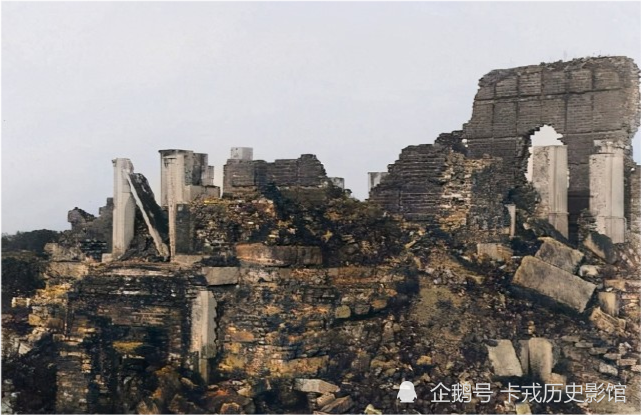 实拍1922年的圆明园彩色老照片,太可惜了