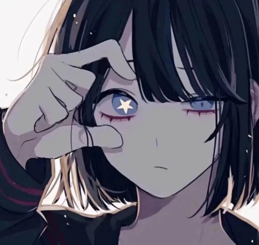 动漫女生头像集02拿望远镜看别人拿放大镜看自我