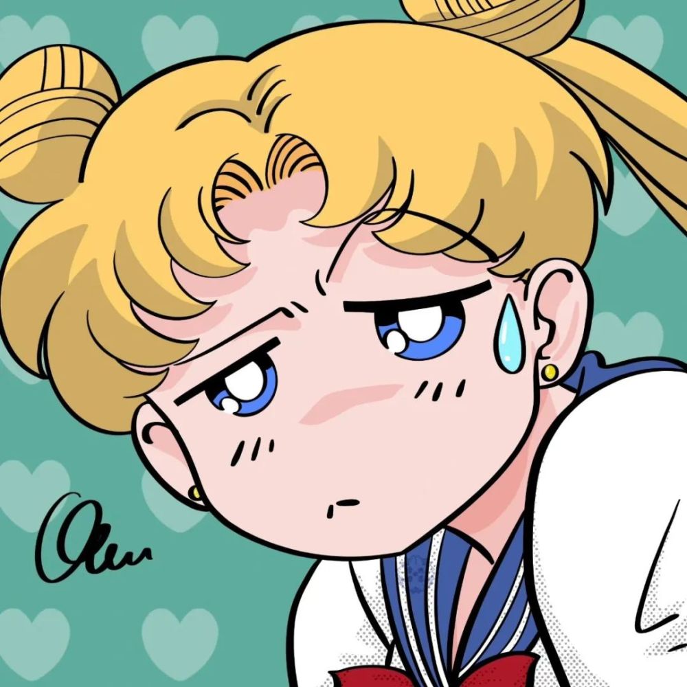 原创头像合集 | 美少女战士 女生闺蜜头像 插画头像 星座头像