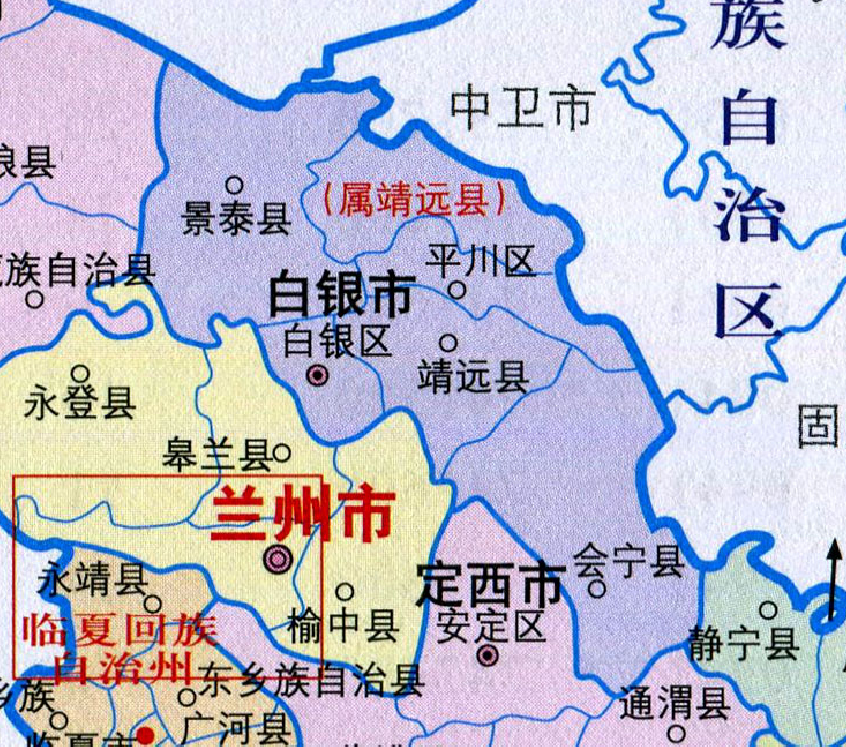 白银市区县人口一览白银区3376万景泰县199万