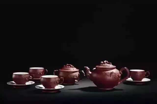 松鼠葡萄十头套组茶具