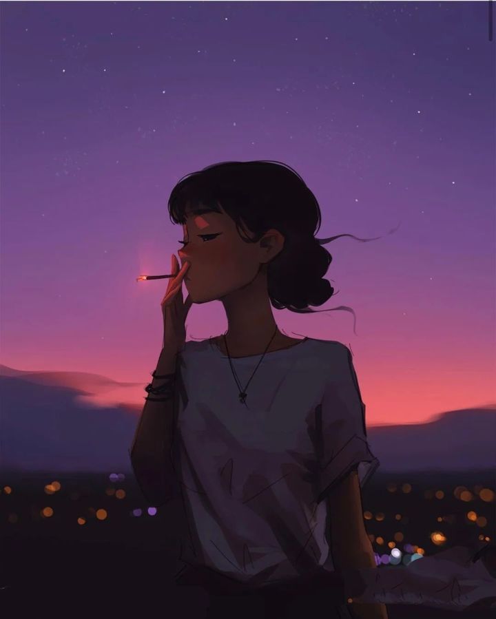 微信朋友圈背景图酷酷的女孩