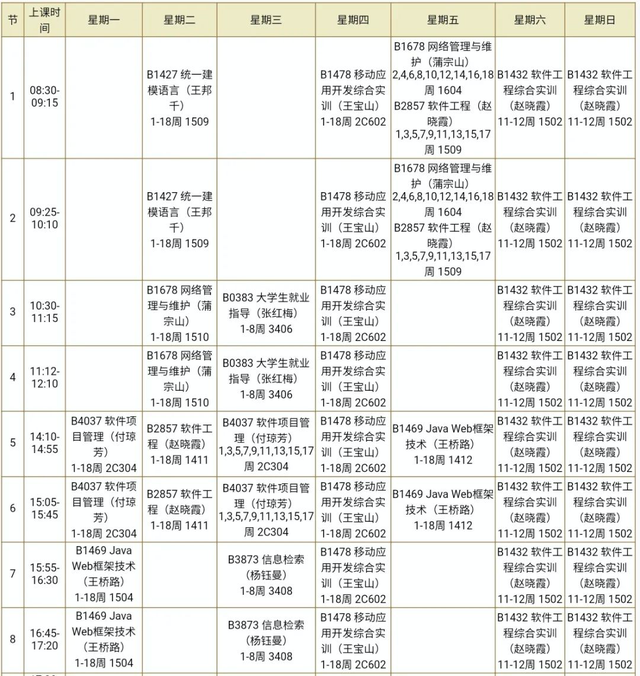 一周44节课让人害怕,学生直言想回到高三|毕业|课程表|高三|大学|大学