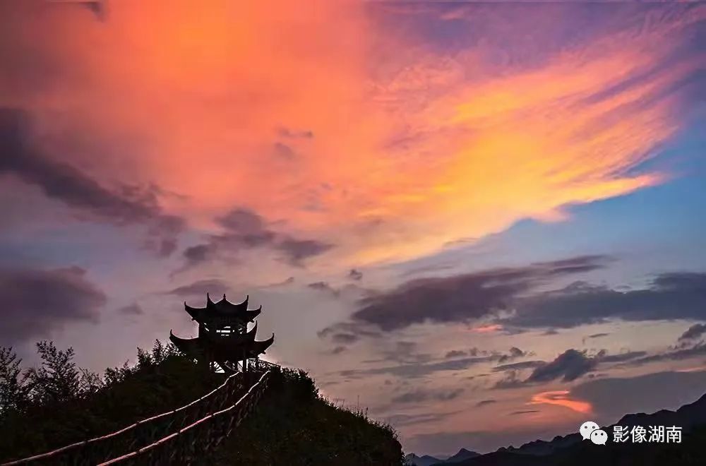 安化云台山秋高气爽时正是好光景