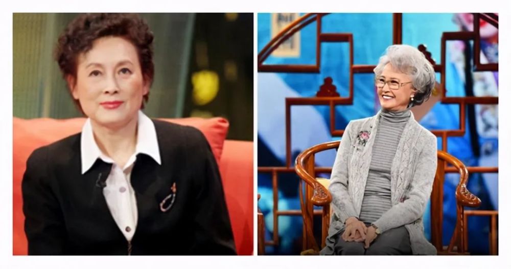 77岁杨春霞越老越美,穿奶奶装戴老花镜撞脸向梅,真有书卷气质