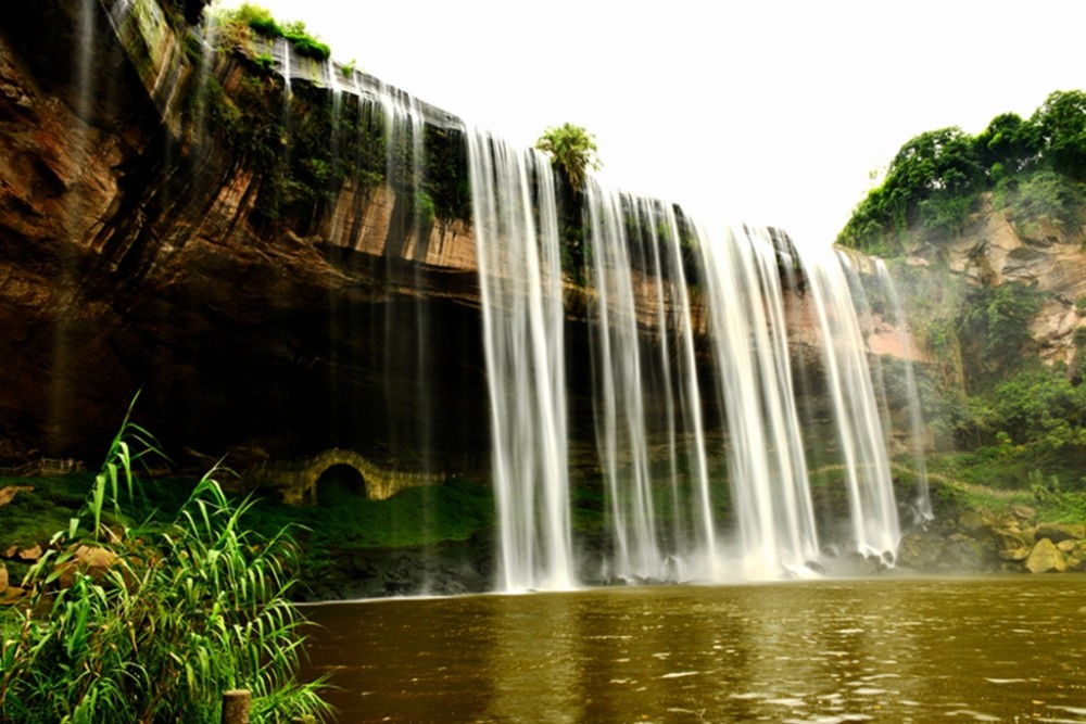 万州青龙瀑布美景