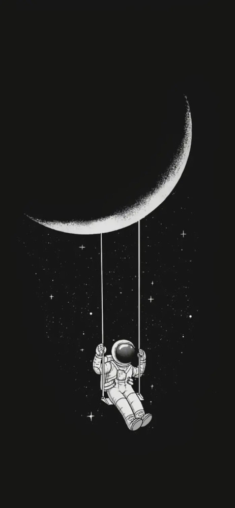 "这组黑色系壁纸太有高级感了"