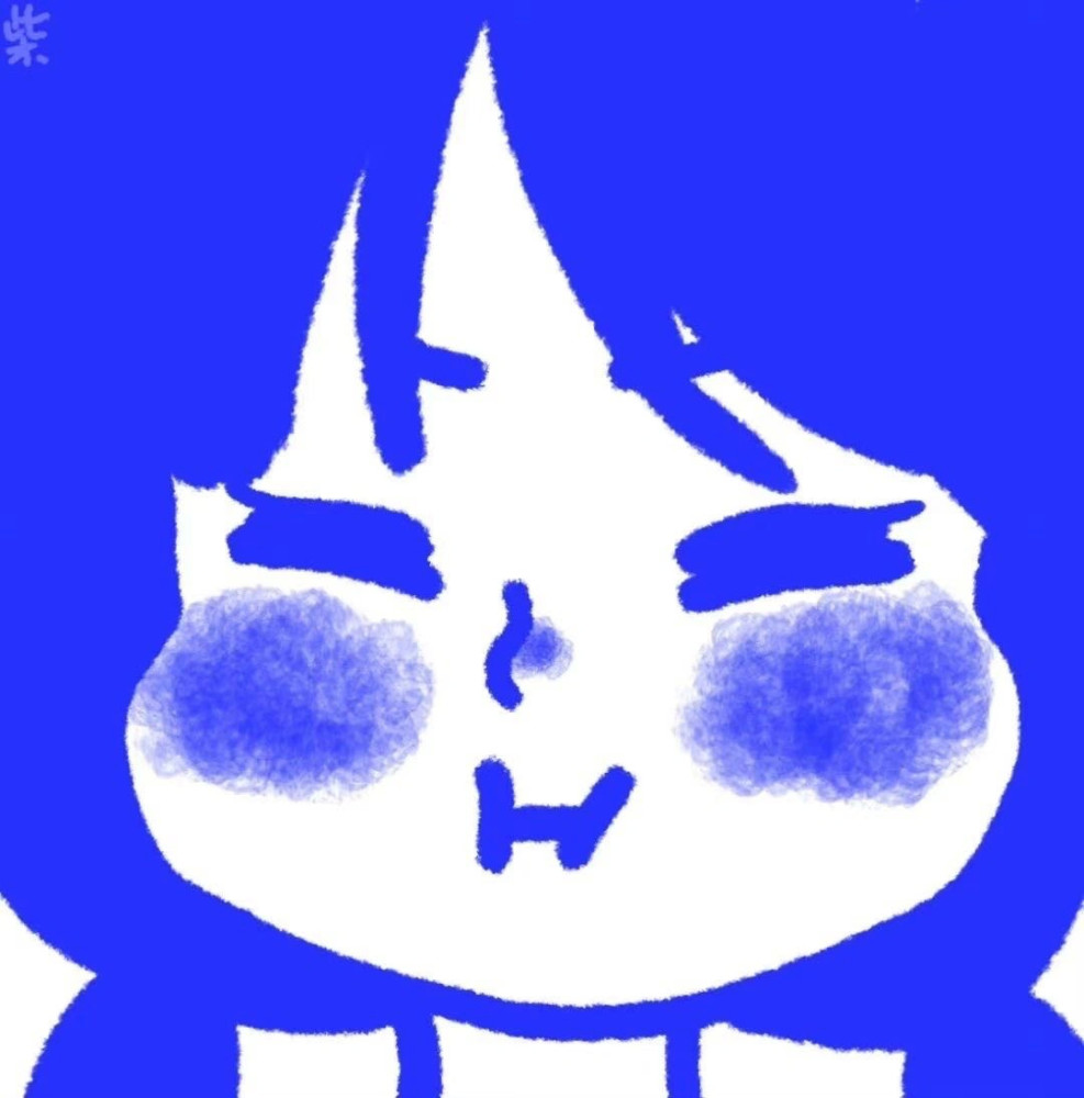 克莱因蓝头像多人头像