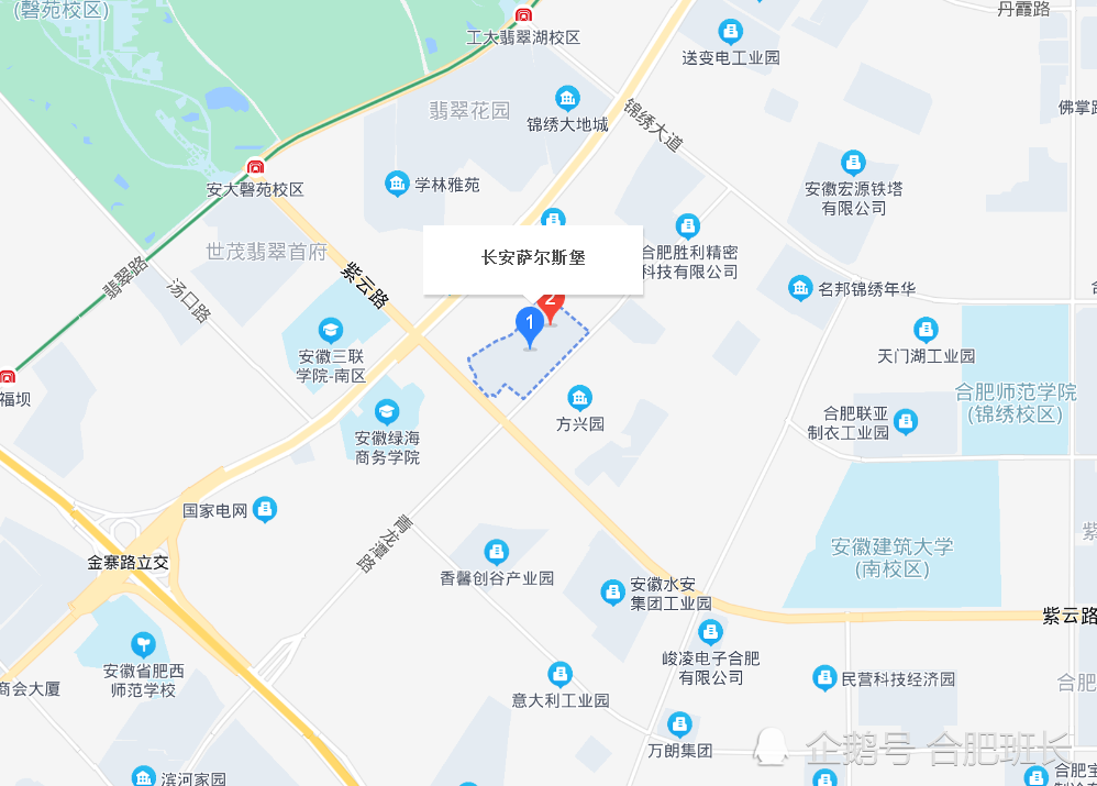 不过在公共交通方面,距离地铁稍远,与地铁3号线的安大磬苑校区站相距