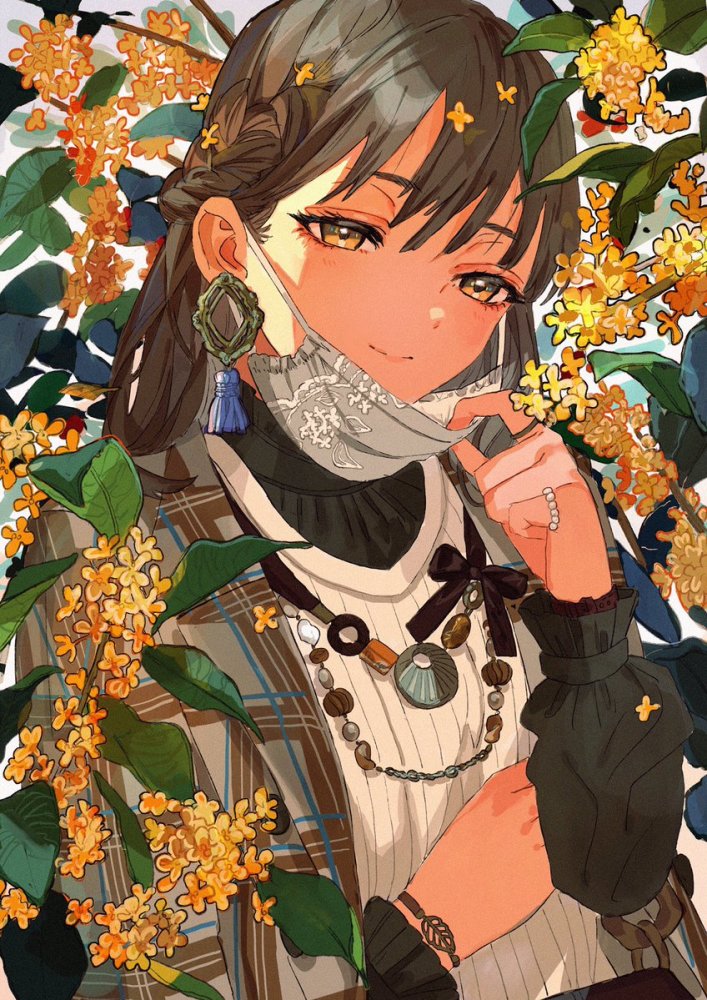 画师    渊゛(ぶち)( twiter:@qooo003 ) 这位画师作品很有特色 花与