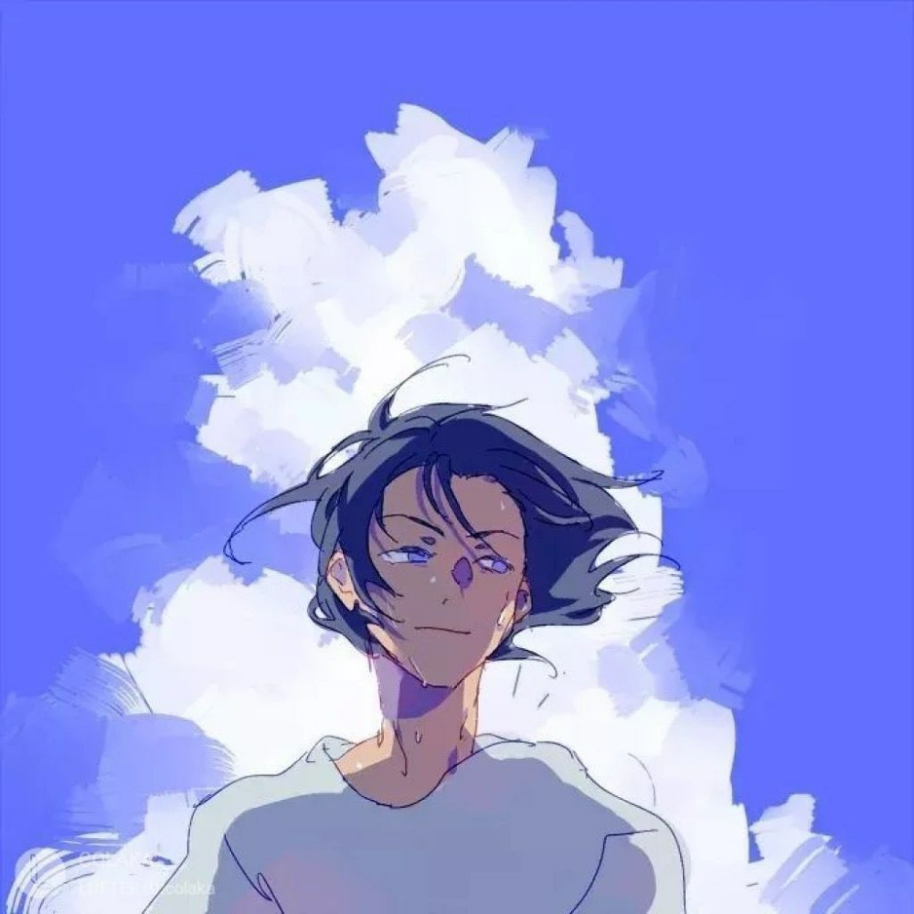 动漫男生头像:见过花开的人,便会懂得风的温柔
