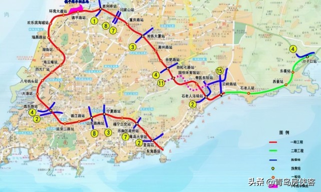 曝光青岛地铁5号线具体站点行车计划提前看