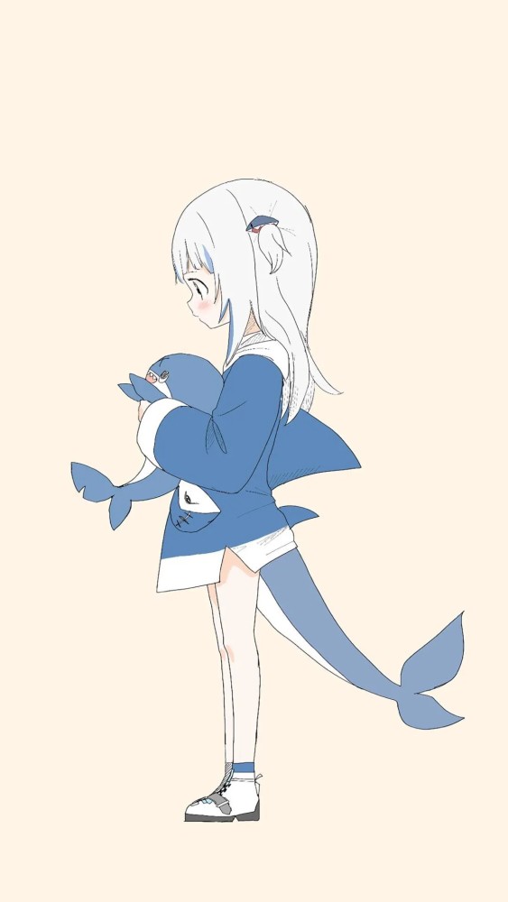 壁纸鲨鱼少女葛呜古拉