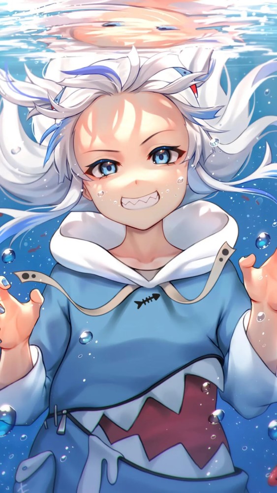 壁纸,鲨鱼少女葛呜.古拉
