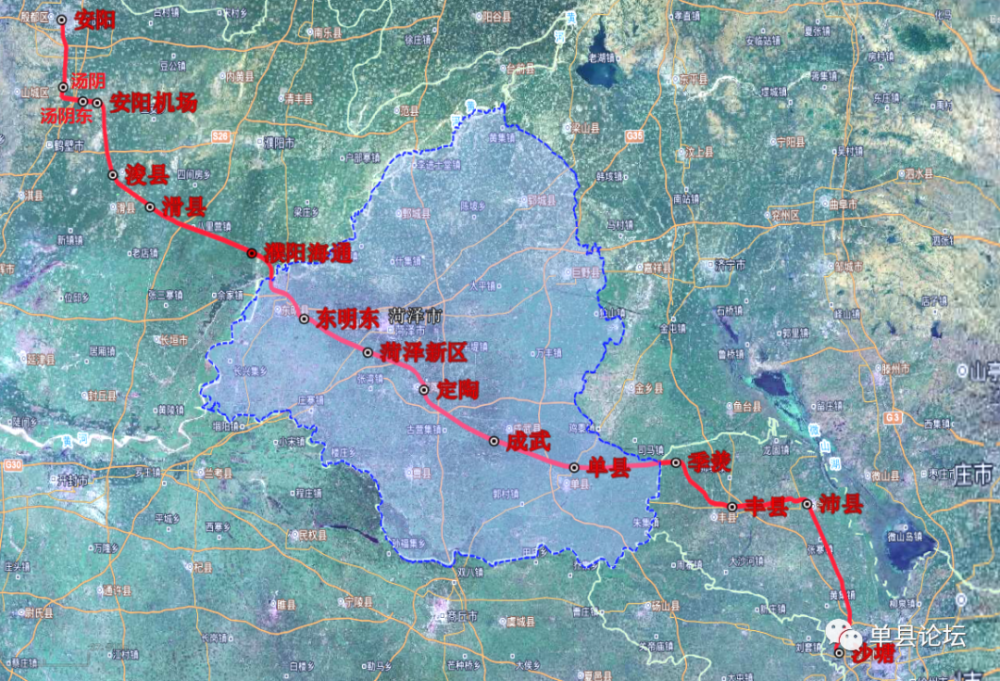 快看单县铁路线路图来了多条通过单县