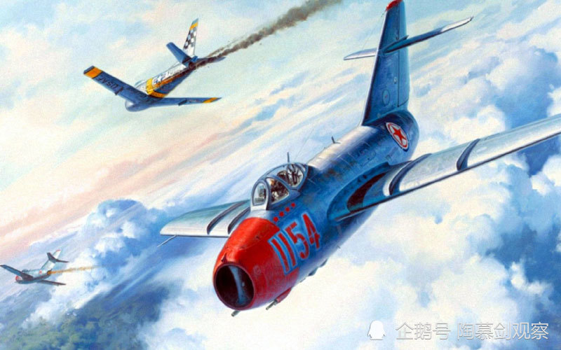 f86和米格15交换比是1比10?美军王牌指军方吹牛,双方是平手