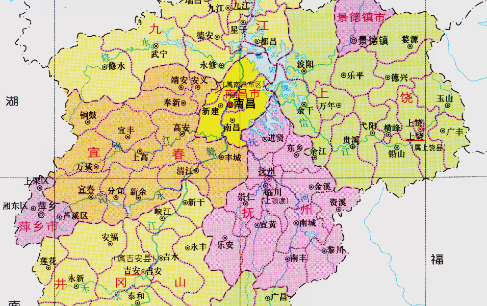 江西省的区划调整,11个地级市之一,宜春市为何有10个区县?