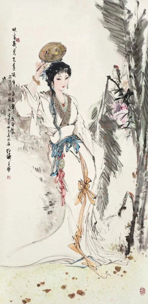 国画大师的人物画,媚而不俗,写实传神,令人惊叹!