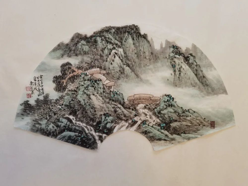 白崇然先生扇面山水(100幅)