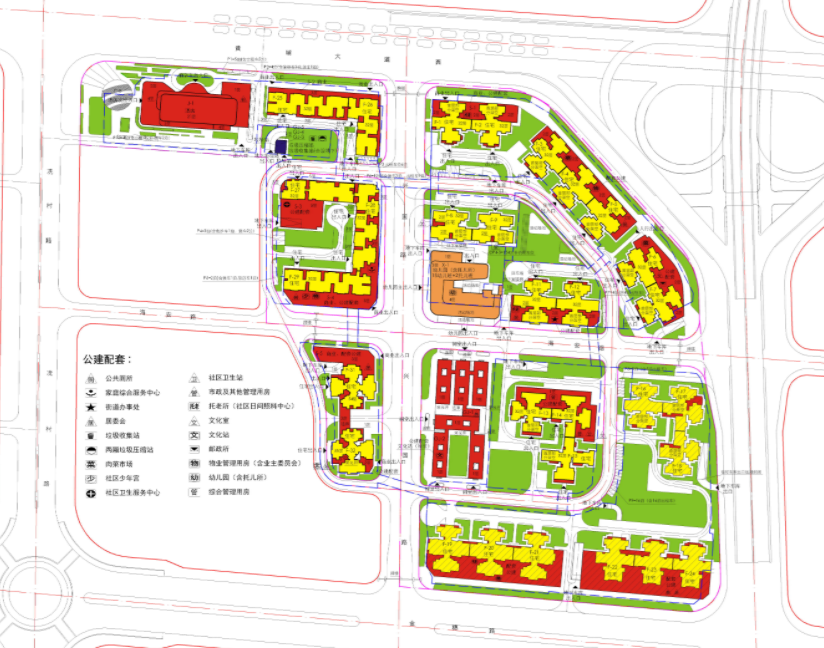 此前,冼村回迁项目已建成 f-16~24共9栋住宅,如今规划公示的回迁住宅