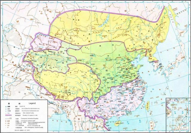 帝国夕阳下的不同风景—历代王朝到了末期,版图还剩下多大?