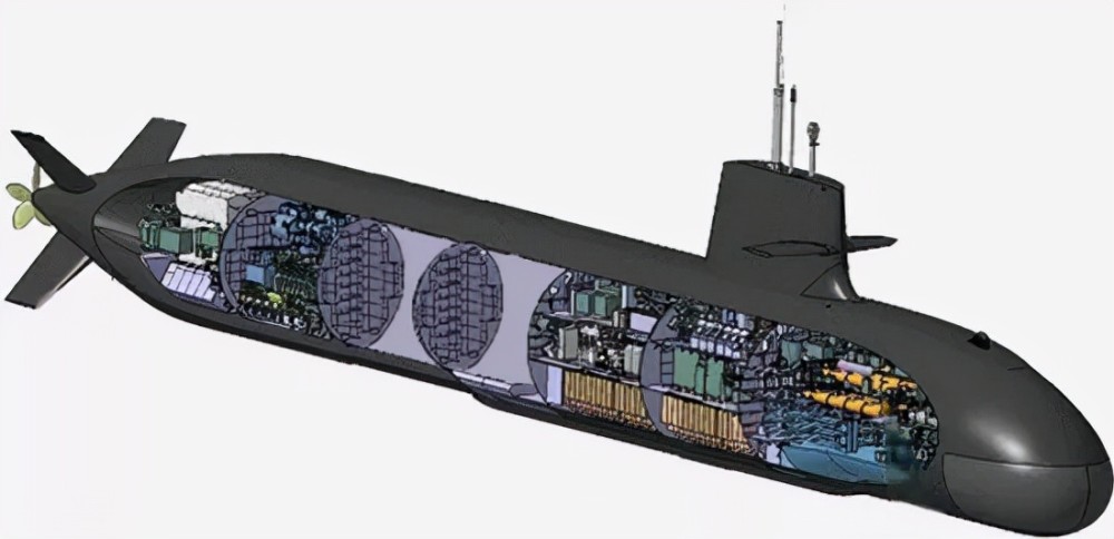 "苍龙"级潜艇内部结构图