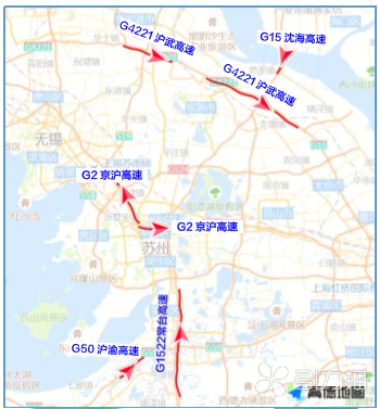 的高速公路主要是g15沈海高速公路,g2京沪高速公路,g1521常嘉高速公路