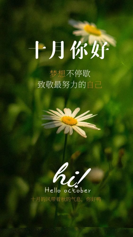 十月你好|30张免费海报,迎接美好十月