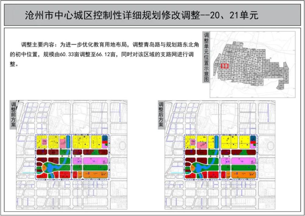 沧州中心城区部分规划调整!
