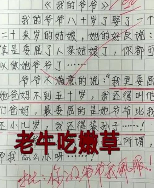 "我妈三天没打我了",小学生零分作文火了,老师担心被妈妈看到