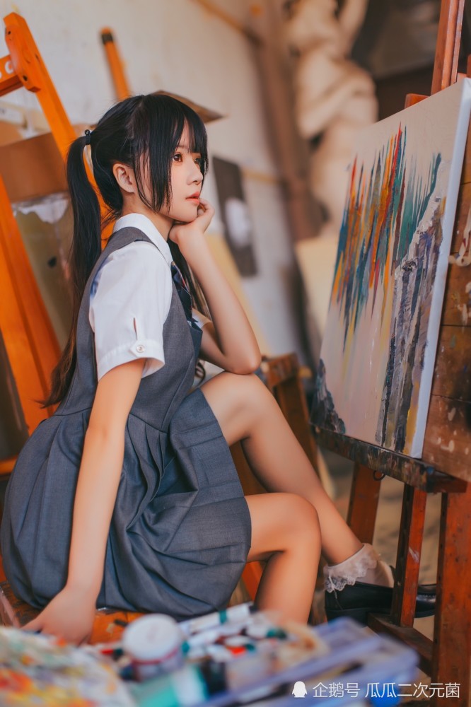 cosplay欣赏丨jk画室少女丨cos正片