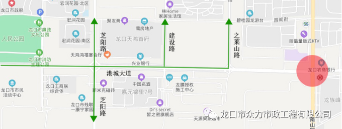 3,南山路 自南向北行驶车辆,绕行龙泉路,怡园路.