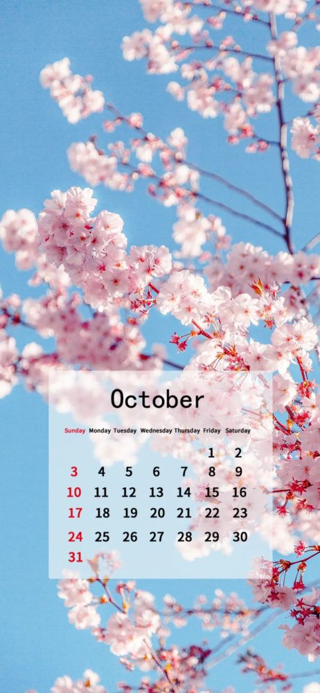 壁纸十月日历壁纸202110