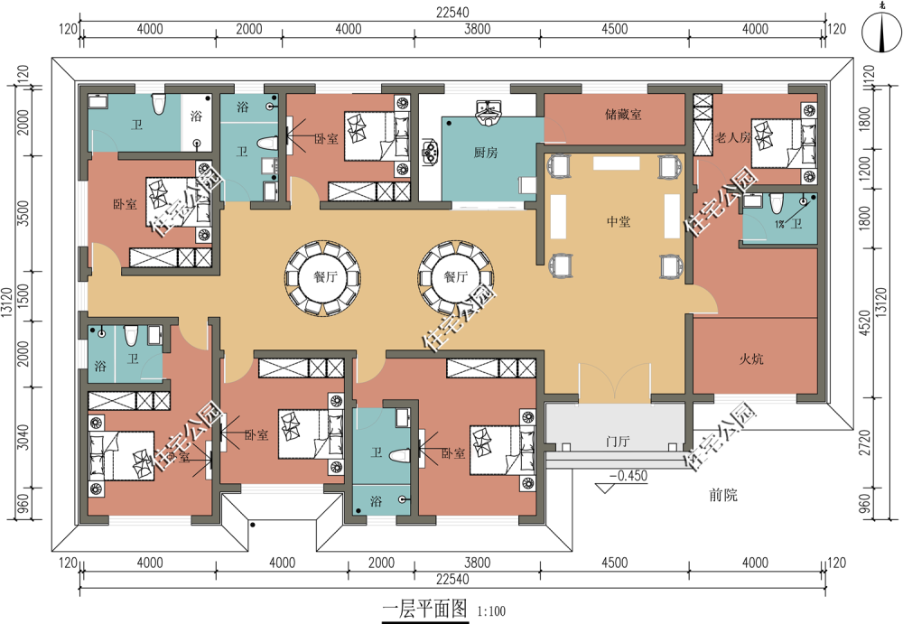 农村建房没有堂屋能行吗?分享15套带堂屋的户型,总有一套适合你