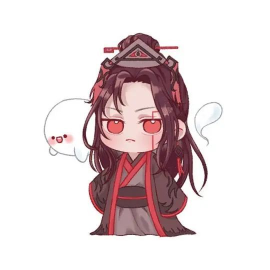 魔道祖师可爱的q版形象羡羡一脸无奈江澄表情傲娇