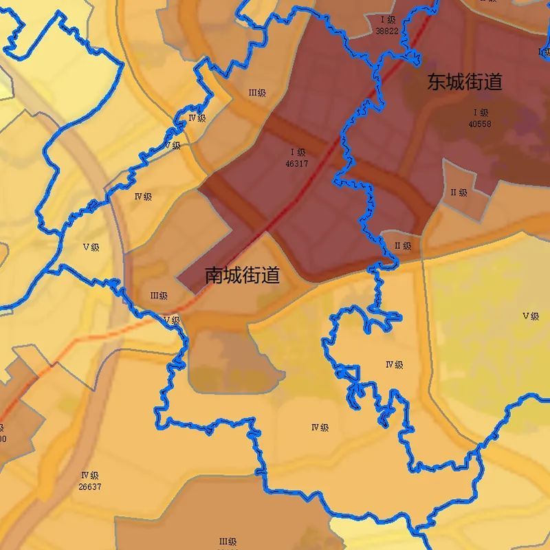 东莞市商品住房价格地图 南城:46317元/㎡